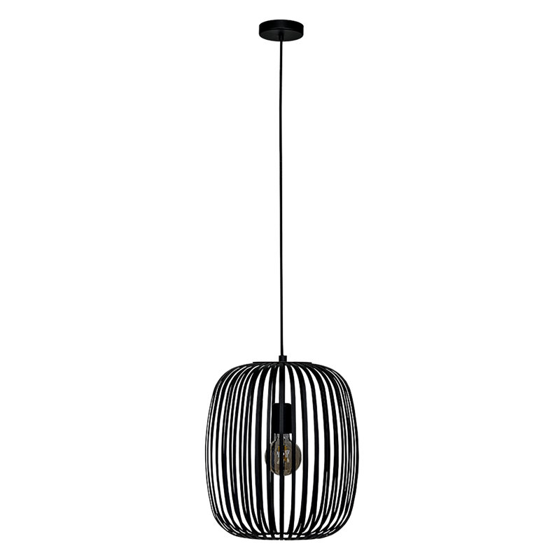 Victoire Single Light Metal Dimmable Pendant, Black