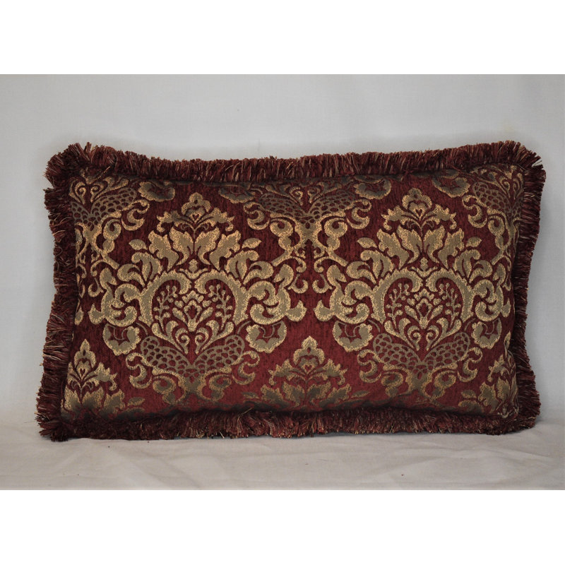 Fringed Chenille Reversible Throw Pillow, 14'' x 21''