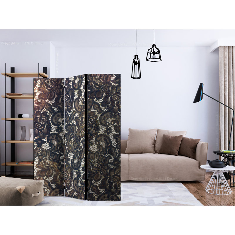 Geisler 172cm H Folding Room Divider, 3