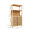Bamboo Storage Cabinet, Freestanding Bathroom Cabinet with 2 Doors, Floor Cabinet Organizer-1381764246