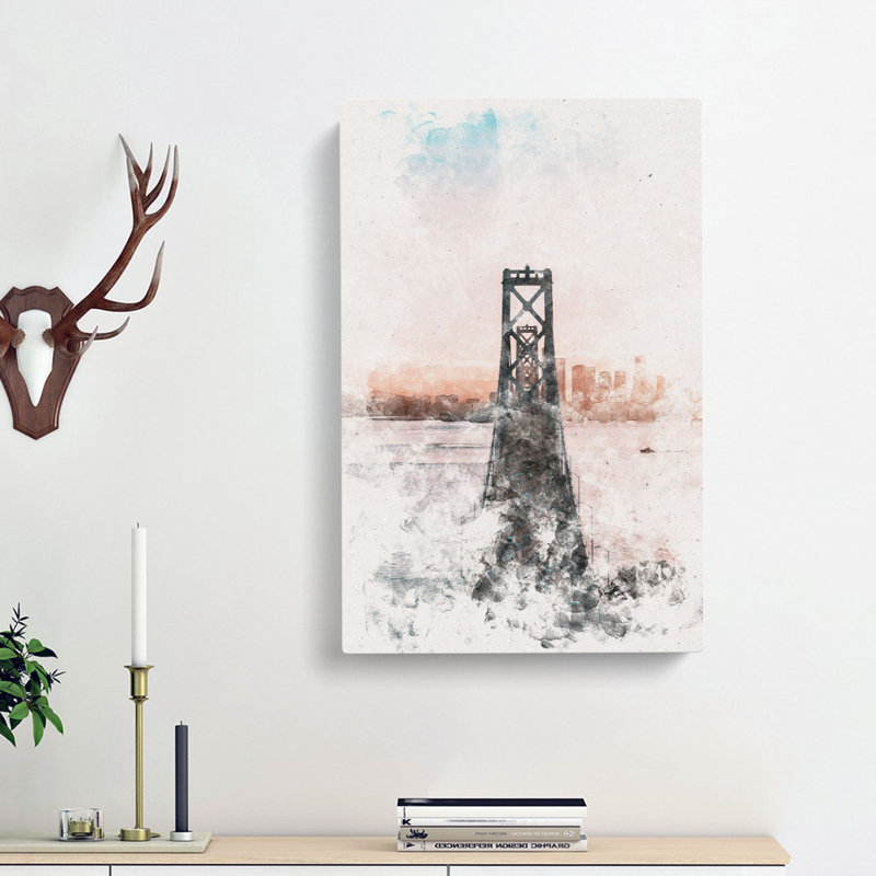 Bridge in San Francisco - Wrapped Canvas, 76cm H x 50cm W x 3cm D