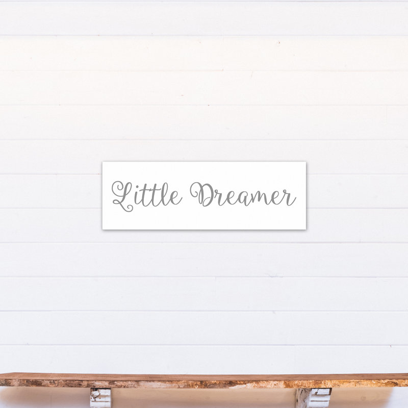 Décoration murale Bruning Little Dreamer, pour enfants, Gris, Toile tendue, H 12 po x l 36 po x P 1,25 po