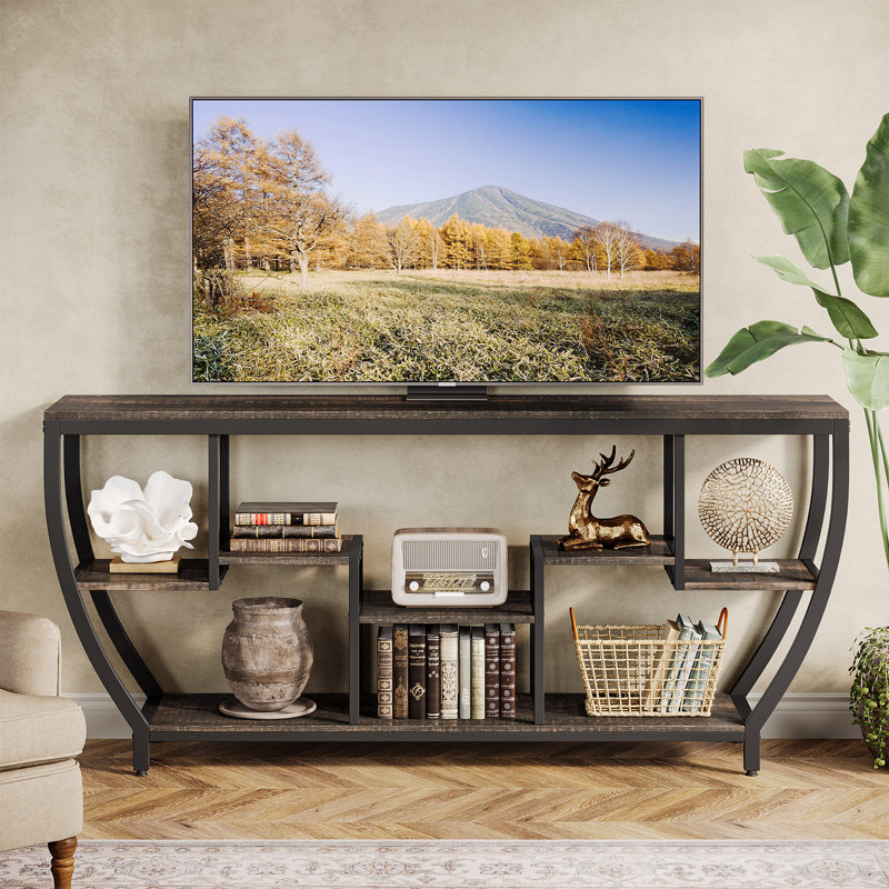 TV Stand For TVs Up To 80", Black