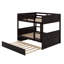 Lit double superposé au dessus d'un lit double avec lit gigogne-927197249