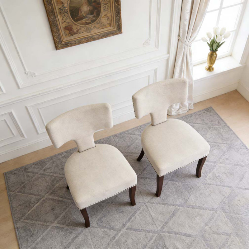 Ensemble de chaises de salle à manger Century Modern, Beige