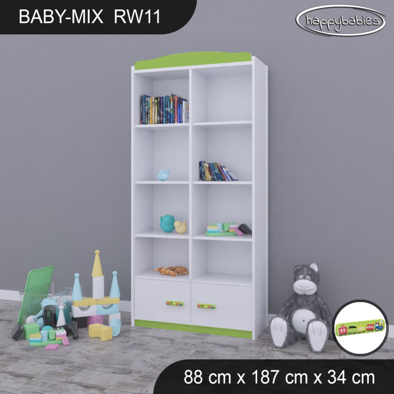 Baby Mix 187cm H X 88cm W Kids Cube, Green