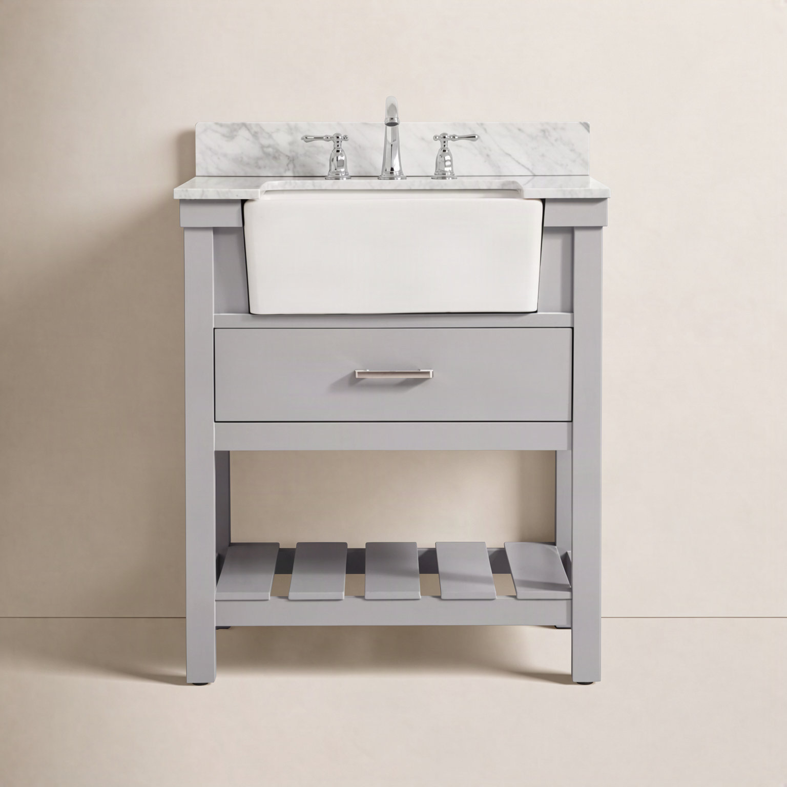 Pelaghia 30'' Single Bathroom Vanity, Gray