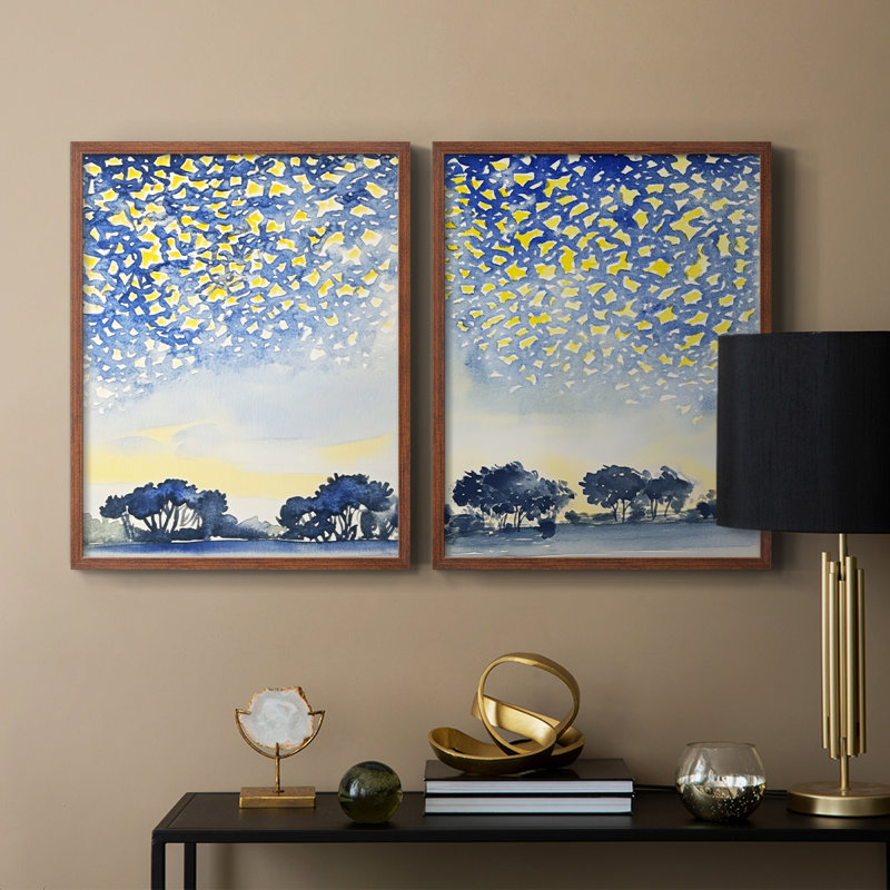ABSTRACT Series DCCVVII - Reproduction encadrée de qualité supérieure - prête à être accrochée - aucun clou requis - aucun clou requis