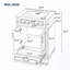 Bathroom Storage Cabinet With Ceramic Sink And Soft Closing Doors-369868847