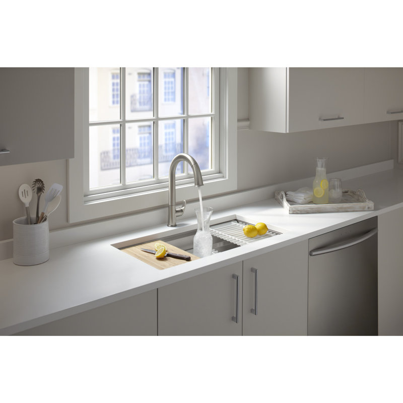 Prolific® 29" L x 17.75" W x 10.97" D Kitchen Sink with Accessories