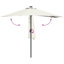 Garden Parasol Polyester and Steel Outdoor Umbrella Patio Sunshade-143755319-143755317