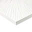 Décoration murale en résine abstraite blanche lustrée - l 30 po x H 30 po
