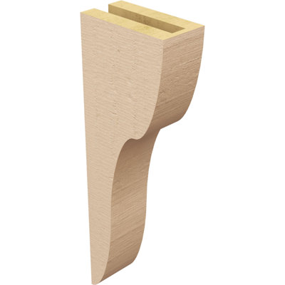 Corbeau en bois de cèdre brut TimberThane l 3 po x P 6 po x H 18 po Carmel