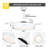 42" 3-Blade White Ceiling Fan with Lights and Remote Control, 6-Speed Latest DC Motor Ceiling Fan for Living Room, Bedroom-1047938326