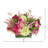 Hydrangea, Heather and Ranunculus Arranged in Rectangular Vase