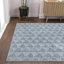 Tapis bleu marine / crème à motif géométrique Simsbury-1054255533