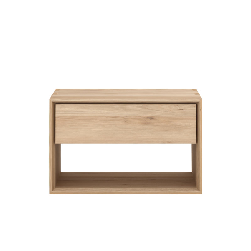 Nordic 1 - Drawer Solid Wood Nightstand