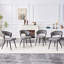 Ensemble de 2 chaises de salle à manger en velours avec pieds noirs, chaises d'appoint rembourrées modernes pour la salle à manger et la cuisine-94746919