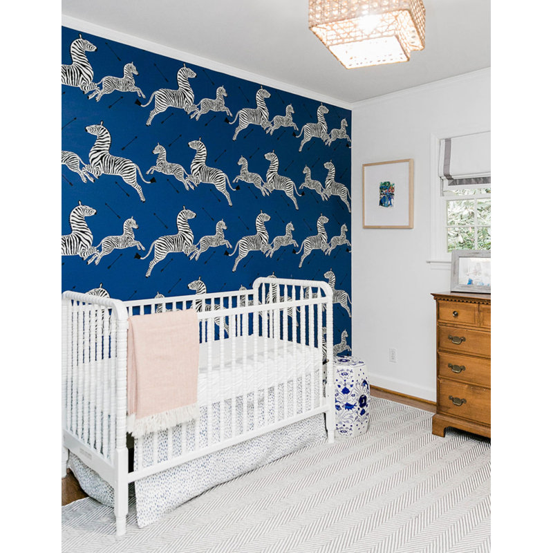 Zebras | Wallpaper | Trimmed, Denim