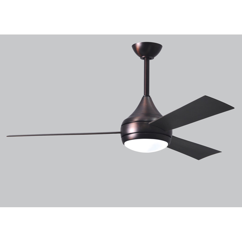Donaire 52'' Ceiling Fan with LED Lights, Brushed Bronze, Bronze