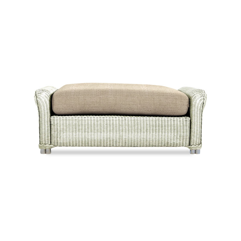 Reflections Outdoor Ottoman, Sandberg Flax, Mink