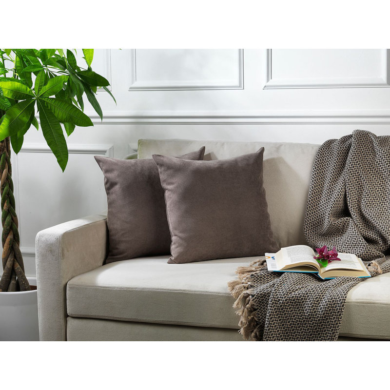 Indoor / Outdoor Square Scatter Cushion Cover, Light brown, 50 x 50cm