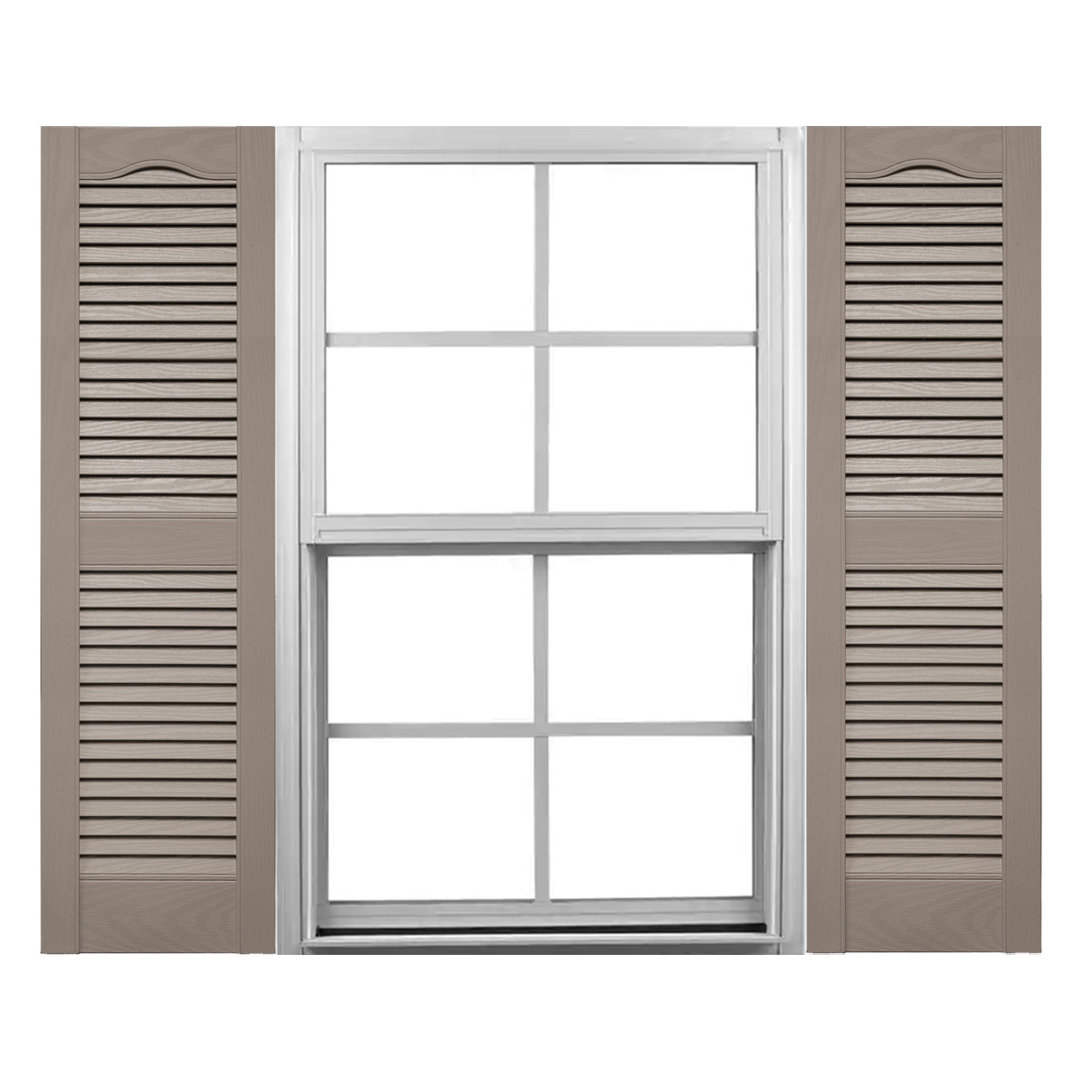 Mid-America 12'' Louvered Shutters (Set of 2) Mid America 