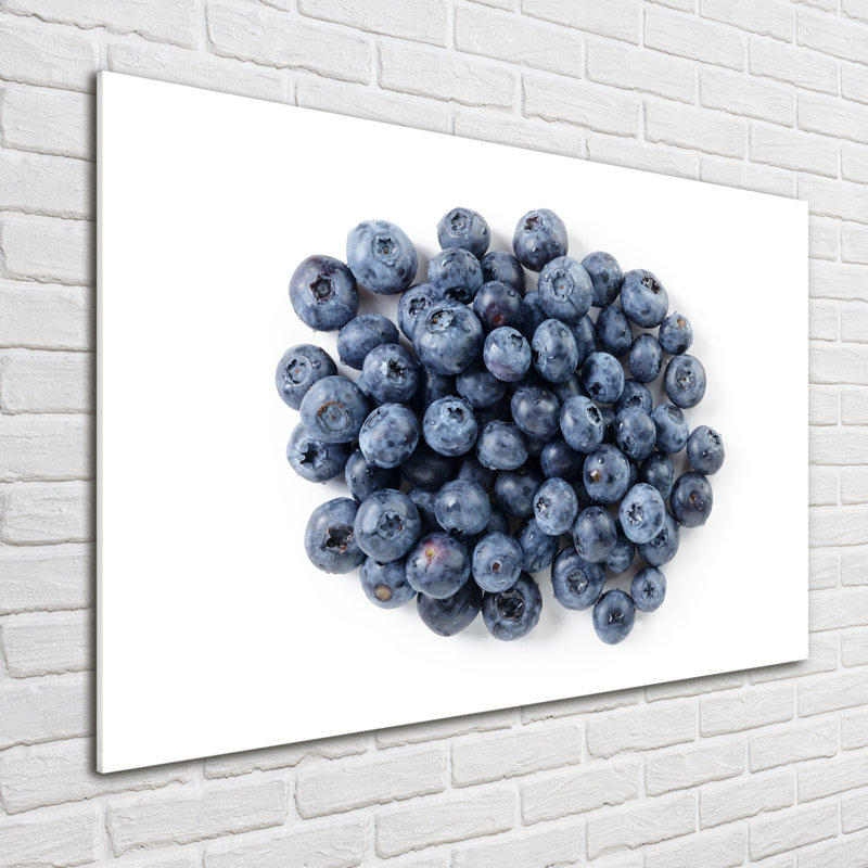 Blueberries - No Frame Print on Glass