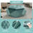 Elegant Velvet Polygon Diamond - Footrest And Spacious Storage For Living Room, 34"L X 30.5"W 13.5"H Multi Functional Seating Home,-304389686