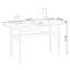 Bureau en bois massif noir avec 1 tiroir-1038794369