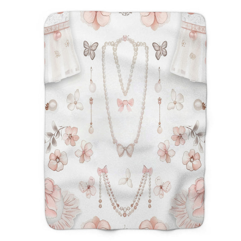 Charm rose - couverture de qualité supérieure 1 pièce, L 50 po x L 60 po