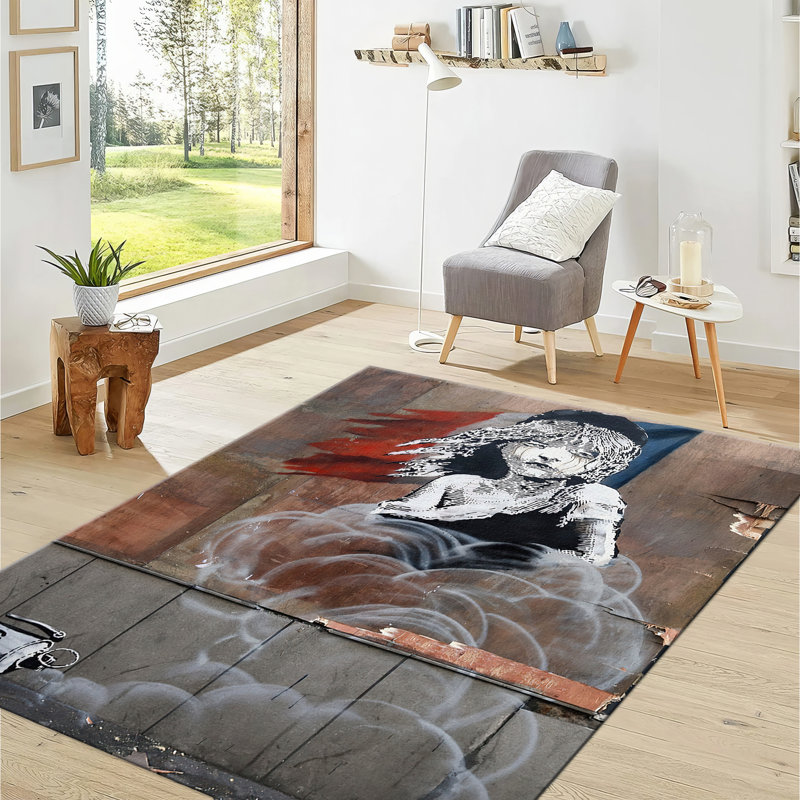 Exquisite Soft Pile Rug with Delicate Floral Pattern Ideal for Enhancing the Aesthetic Appeal of Your Living Room or Bedroom Decor