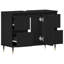80Cm Single Bathroom Vanity Base Only in Black Oak
