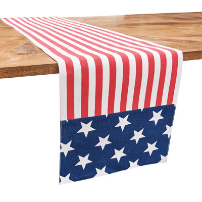 Chemin de table stars et rayures Stehle