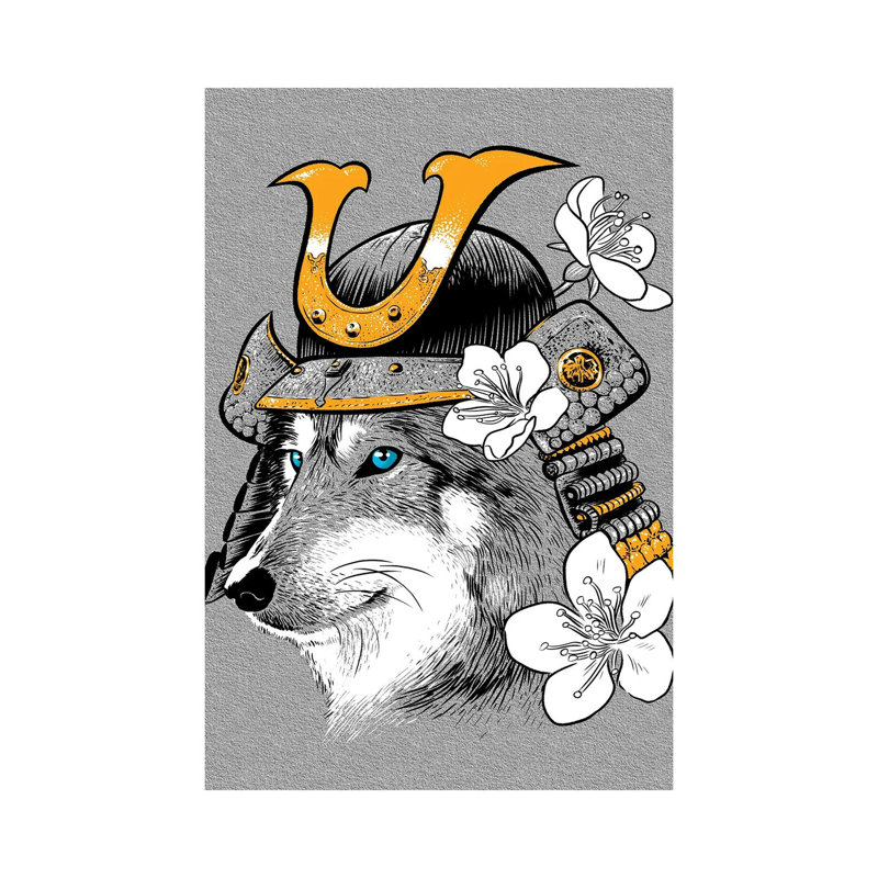 Wolf Samurai by Alberto Perez - Wrapped Canvas Print, 20.32 cm H x 30.48 cm W