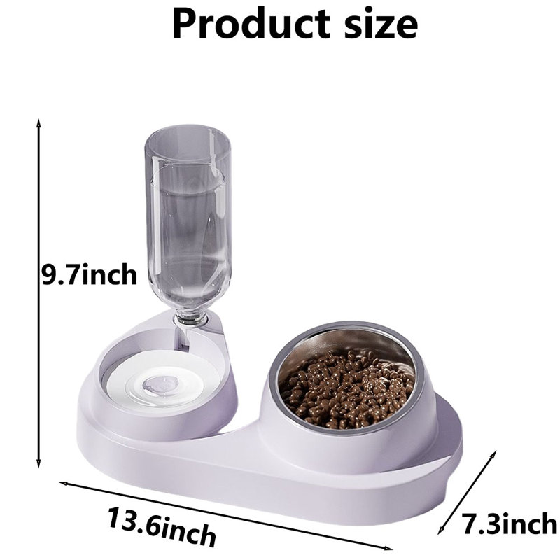 16.9oz. Automatic Water Dish/Automatic Feeder, Purple