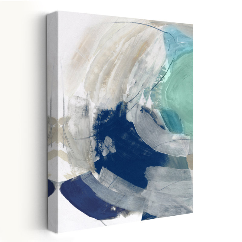 Art océan et vagues déluge II, H 48 po x l 32 po