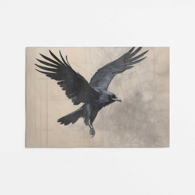 «Majestic Raven in Motion», impression roulée