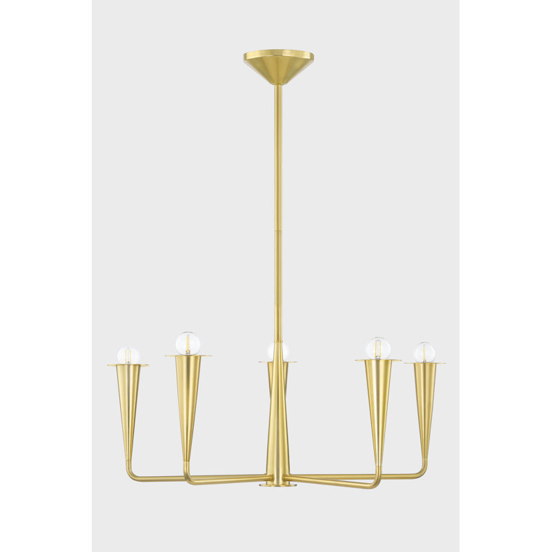 Lustre DANNA par The Lifestyled Co, Laiton antique