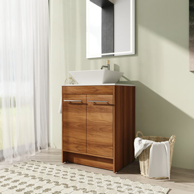 Ensemble de meuble-lavabo simple 23,67 po avec dessus de meuble-lavabo Deontray