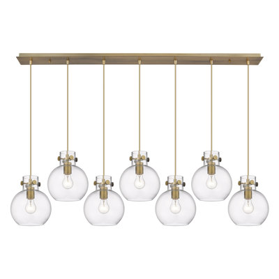 Luminaire suspendu sphère 7 lumières Amrith