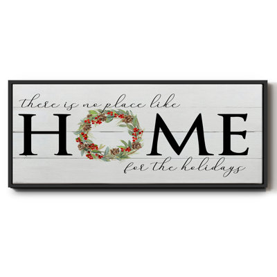 Home for the Holidays- Framed Canvas