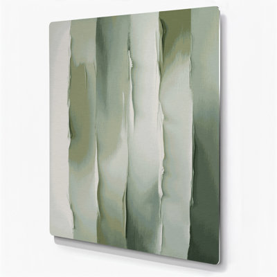 Abstrait couleur champ 15 art mural en métal brun