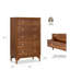 Commode haute en bois à queue d'aronde anglaise 1 pièce-1985880100