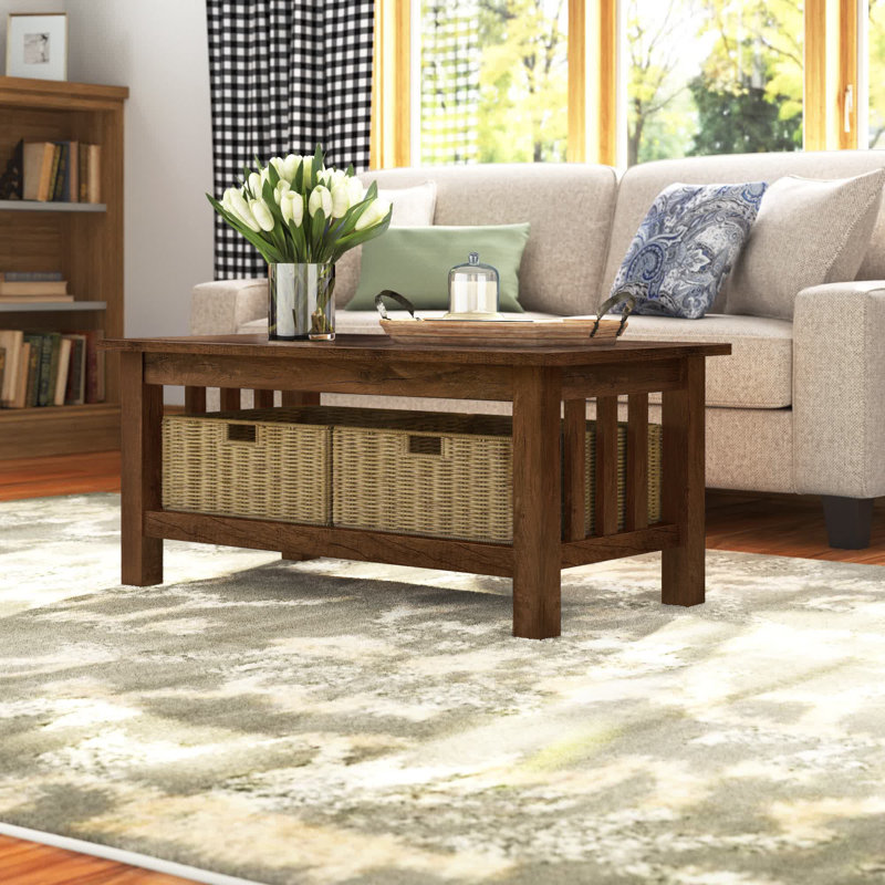 Knepp Coffee Table, Rustic Oak