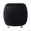 Sagebrook Home 19" Newry Black Velvet Storage Stool-1597195135