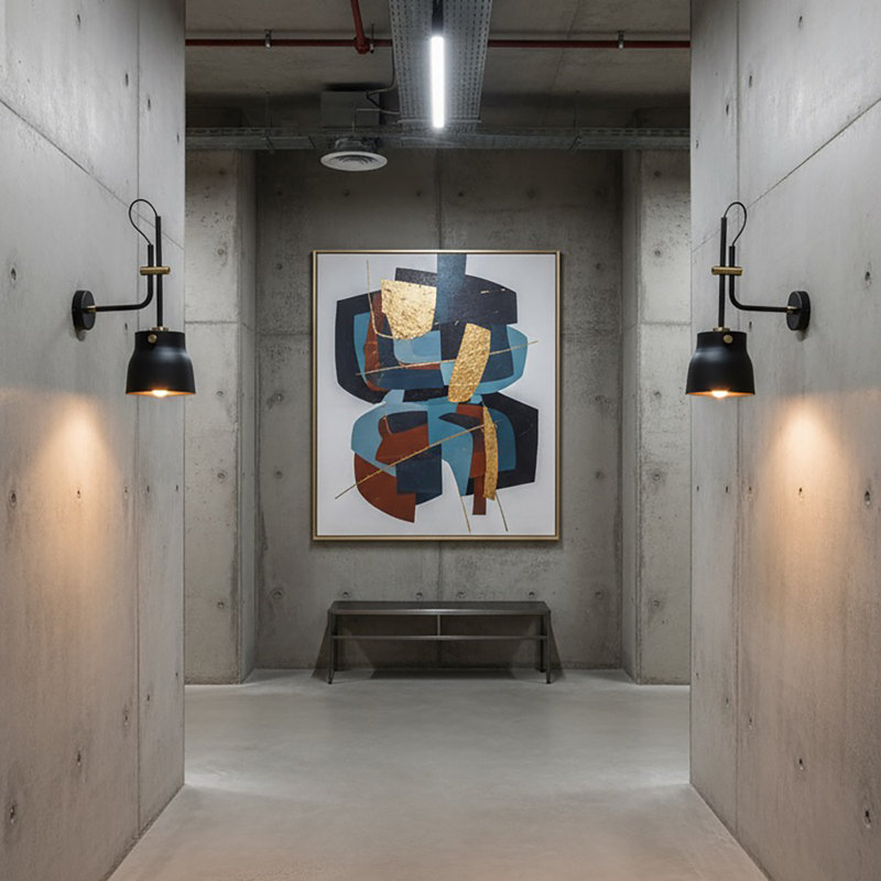Appliquee à bras 1 lumières Euro Industrial