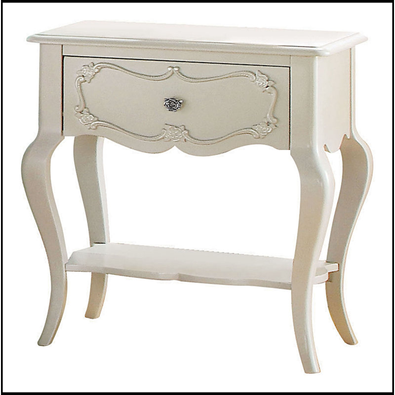Table de chevet 1 tablette avec tablette Pearl