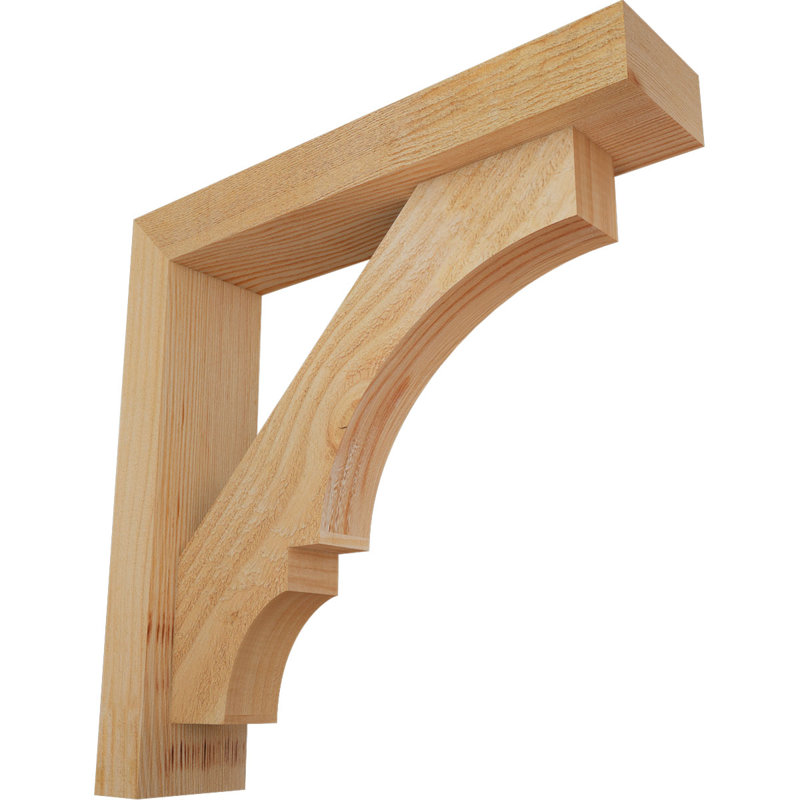 Support de bloc Balboa avec entretoise décalée, 18 po x 18 po, Sapin Douglas de l 4 po (scié brut)