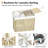 Double Laundry Hamper With Lid, Handwoven Rolling Laundry Basket With Wheels, 115L Dirty Clothes Hamper With Removable Liner Bag, Large Capacity Laundry Sorter For Laundry Room Organization-904067821